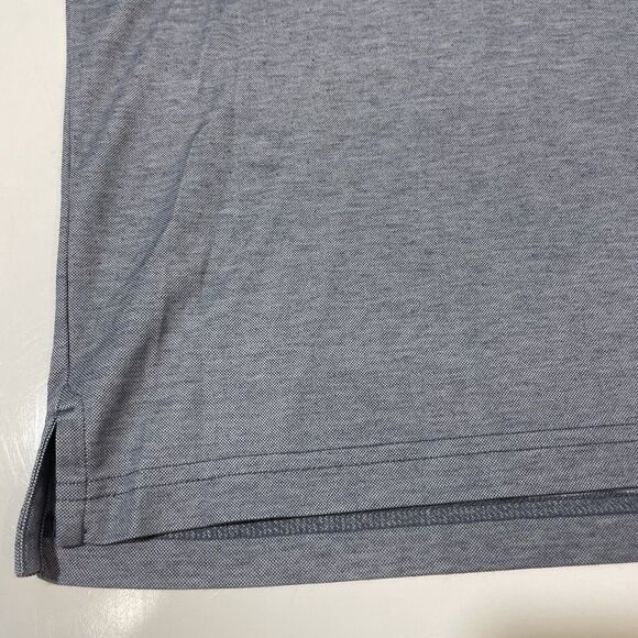 Travis Mathew Men’s Polo Shirt Blue Gray Golf Tour Embroidered Med - Picture 2 of 6